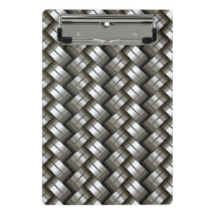 Woven metal pattern mini clipboard