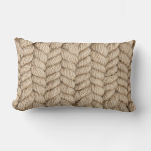 Woven pattern lumbar cushion
