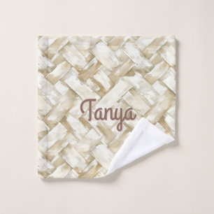 Woven Pattern Make up Wash Cloth