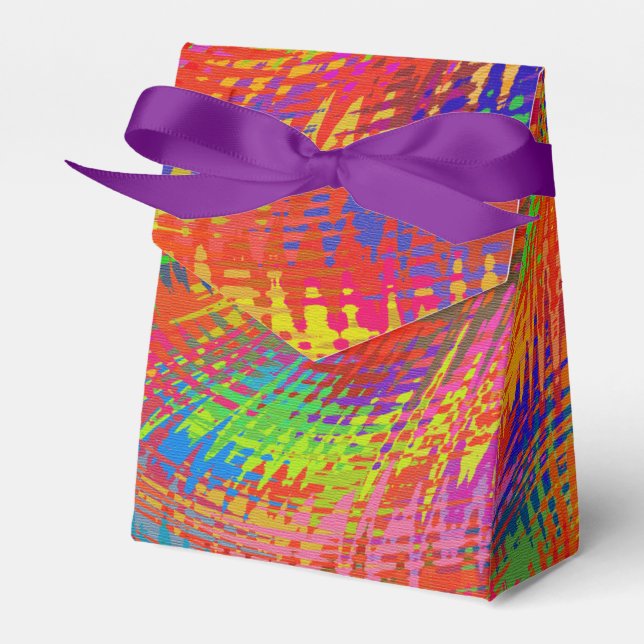 Woven Rainbow Favour Box (Front Side)