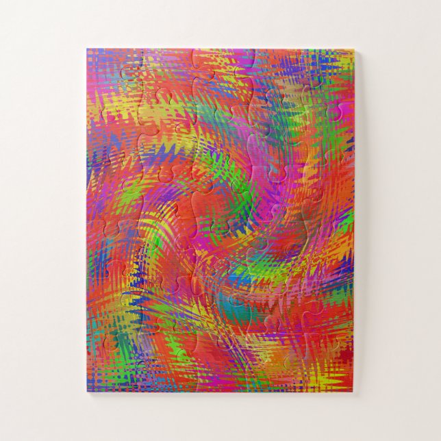 Woven Rainbow Jigsaw Puzzle (Vertical)