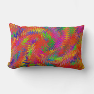 Woven Rainbow Lumbar Cushion