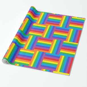 Woven Rainbow Wrapping Paper
