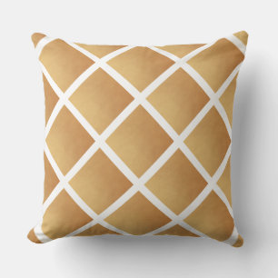 Woven Shades of Brown  Cushion