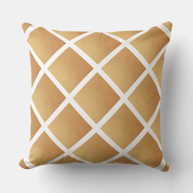 Woven Shades of Brown  Cushion (Front)