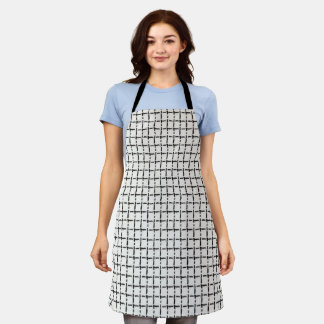 Woven Simple Check pattern Apron