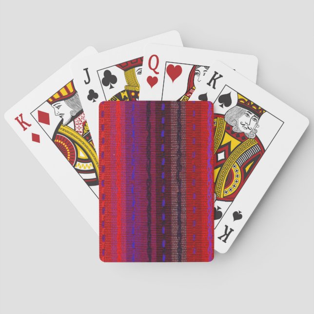 Woven Stripes Playing Cards (Back)