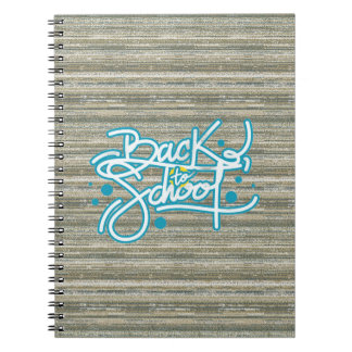 Woven texture quote Back to School Notebook