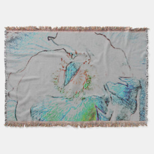 Woven Throw Blanket Nature Blue Green