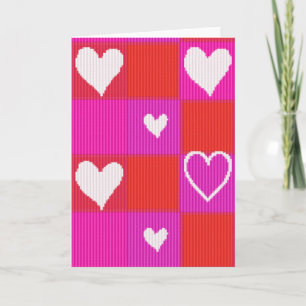 Woven Valentine Hearts Card