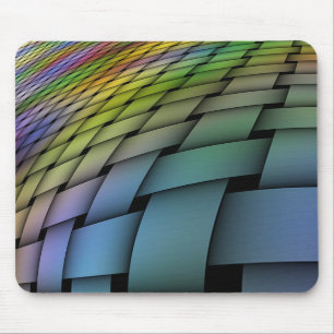 Woven Warped Rainbow Mousepad