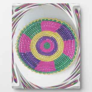 Woven Whirl Art Print Plaque