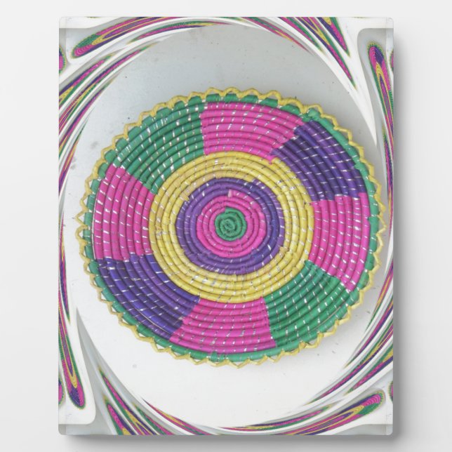 Woven Whirl Art Print Plaque (Front)