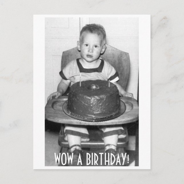 WOW A BIRTHDAY! POSTCARD (Front)