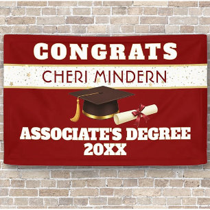Wow! Associate's degree Graduation Banner