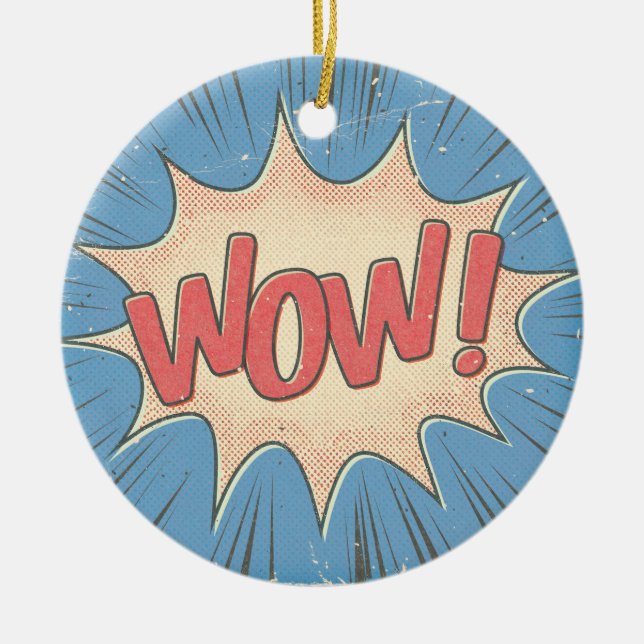 Wow! Ceramic Tree Decoration (Front)