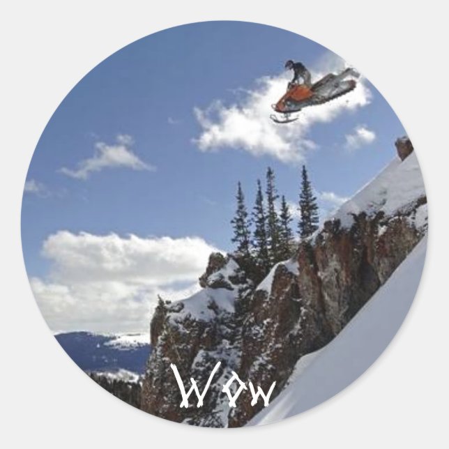 Wow Classic Round Sticker (Front)