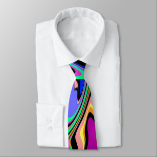 Wow Colour Bright Abstract Tie