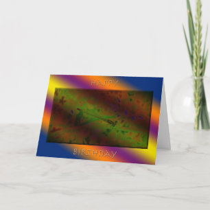 Wow Damselfly Birthday Card