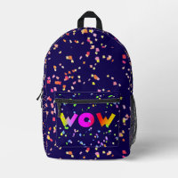 WOW Dk Blue Travel Book Bag Backpack