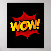 Wow! Dynamic Pop Art Comic Exclamation