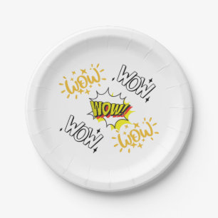 Wow Free day t-shirt Essential  Paper Plate