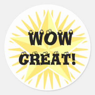 WOW  GREAT! Sticker