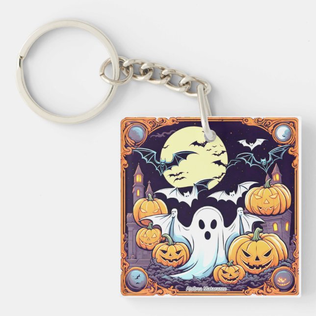 Wow Halloween Thrill Key Ring (Front)