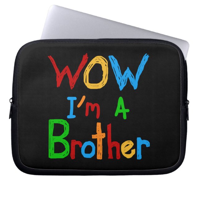 WOW I'm a Brother T-shirts and GIfts Laptop Sleeve (Front)