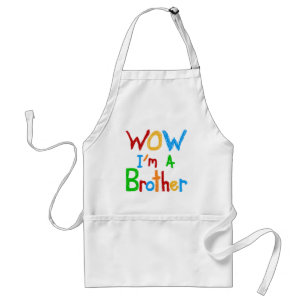 WOW I'm a Brother T-shirts and GIfts Standard Apron