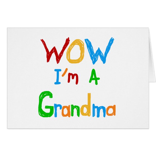 WOW I'm a Grandma T-shirts and Gifts (Front Horizontal)