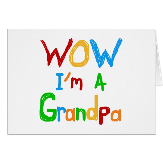 WOW I'm a Grandpa T-shirts and Gifts (Front Horizontal)