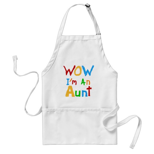 WOW I'm an Aunt T shirts and Gifts Standard Apron (Front)