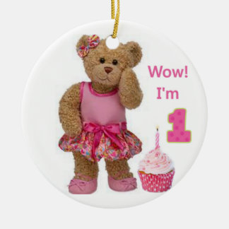 Wow! I'm One! Ceramic Tree Decoration