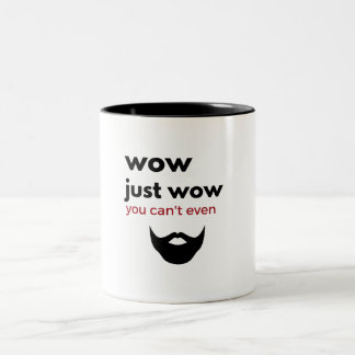 wow just wow mug - hipster beard