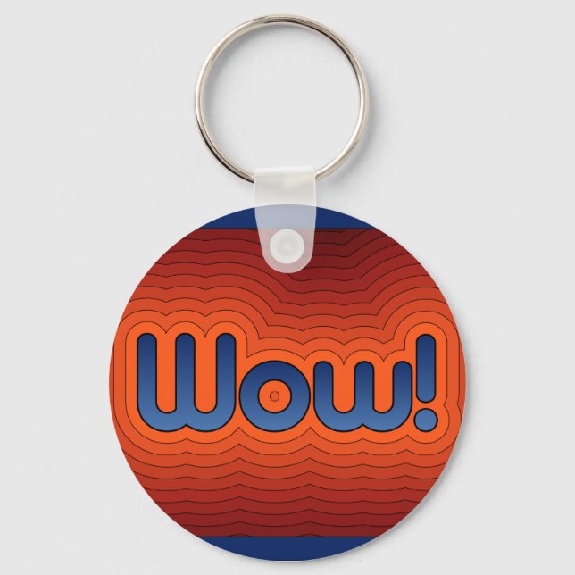 Wow! Keychain (Front)