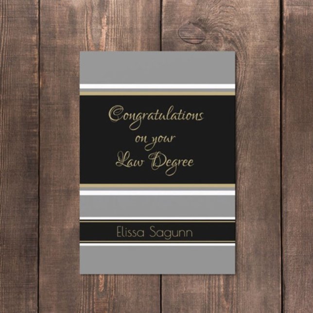 Wow! Law degree Graduation card (Creator Uploaded)