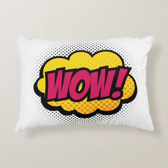 Wow Logo Decorative Cushion (Front)
