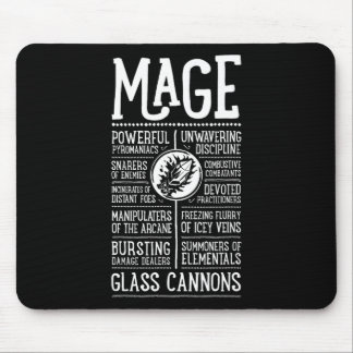 Wow Mage Role Playing Gamer Mouse Pad