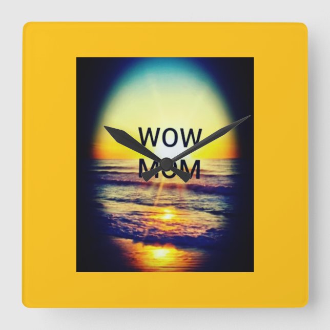 Wow Mum Wall Clock (Front)
