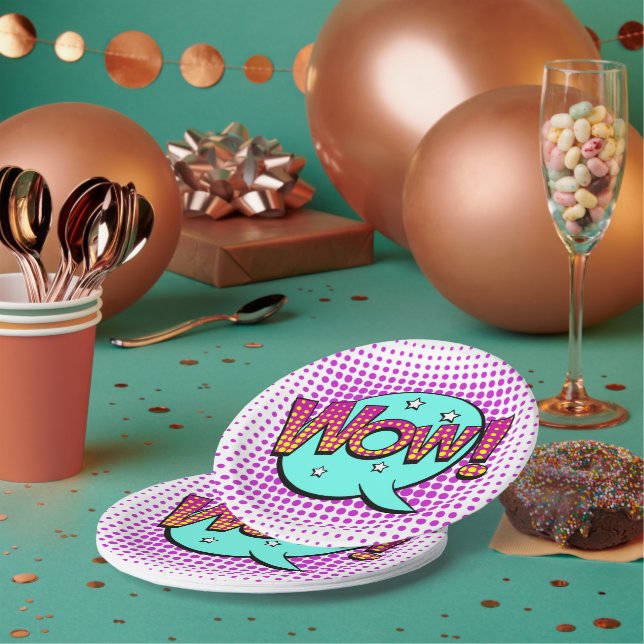 Wow Party Paper Plate (Multi)