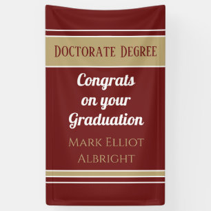 Wow! Vertical Doctorate Degree custom Banner