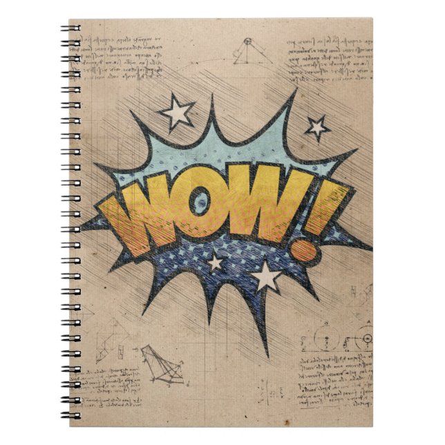 WOW! Vintage Comic Book Steampunk Pop Art (Front)
