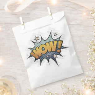 WOW! Vintage Comic Book Steampunk Pop Art Favour Bags