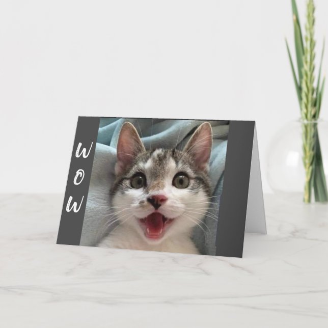 WOW YOU HAVE A "NEW JOB" CONGRATS CARD (Front)