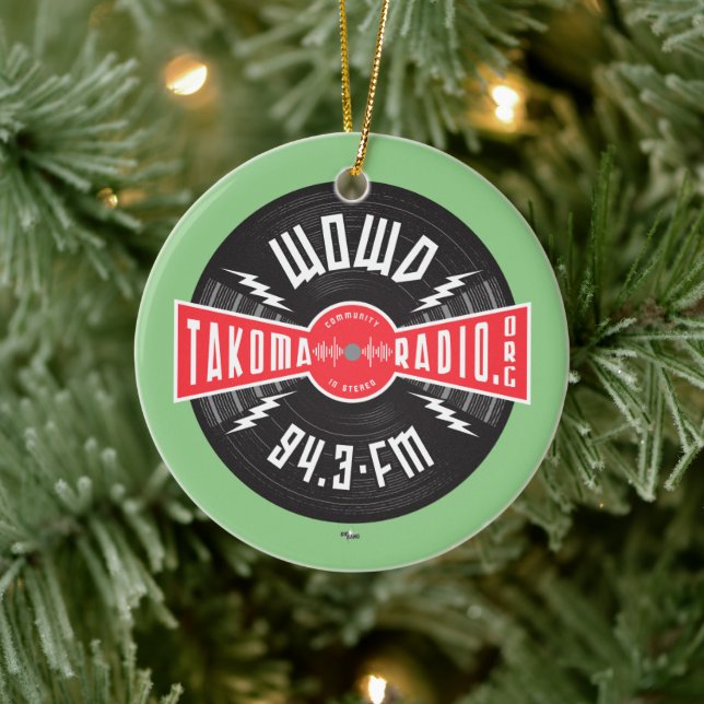 WOWD Bangham Logo Ceramic Tree Decoration (Tree)