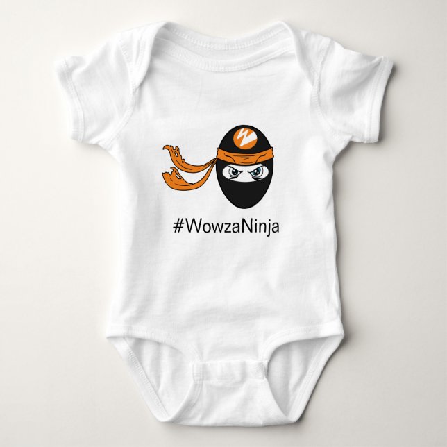 Wowza Ninja Baby Bodysuit (Front)