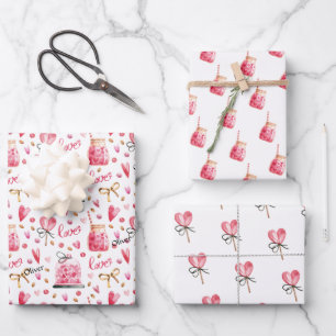  WP   1 Name Top Sheet 3 Valentines Wrapping Paper