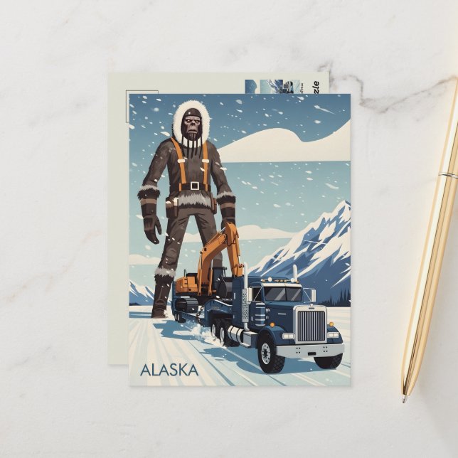 WPA Alaskan Postcard (Front/Back In Situ)