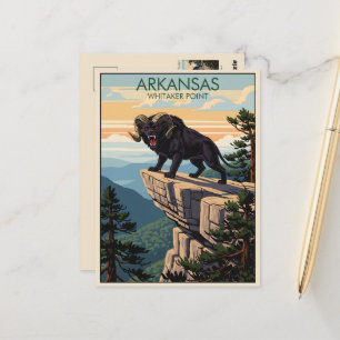 WPA Arkansas Whitaker Point Postcard